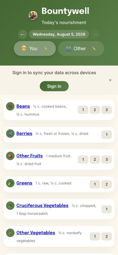 Bountywell screenshot